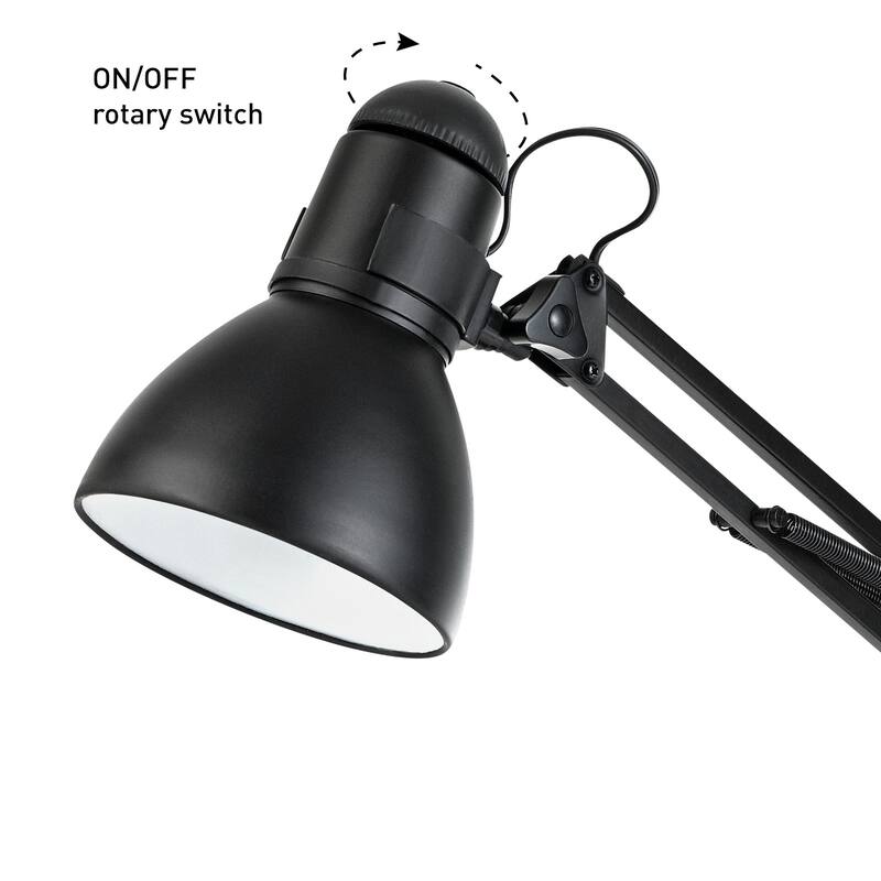 28" Heavy Base Architect Spring Balanced Swing Arm Desk Lamp