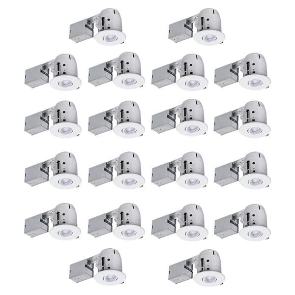 4 Swivel Round Trim Recessed Lighting Kit 20 Pack 4 Swivel Round Trim Recessed Lighting Kit 20 Pack