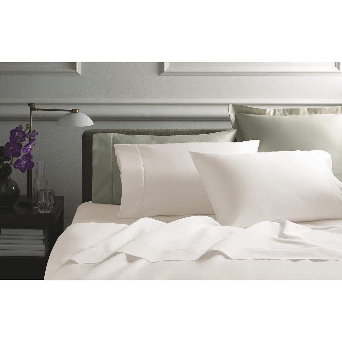 US Luxury Bedding Items 1000 Thread Count 100/% Egyptian Cotton Ivory Solid
