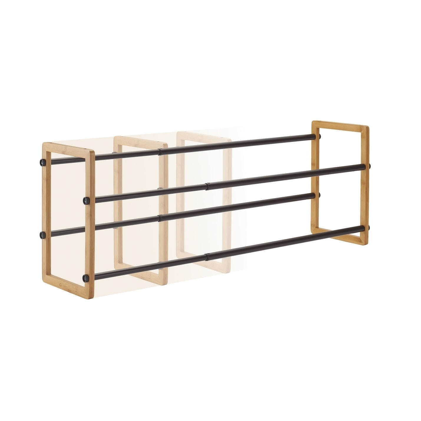 Shop Black Friday Deals On Trinity Basics 2 Tier 24 44 Expandable Shoe Rack Bamboo 2 Pack Overstock 22884553