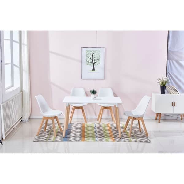 slide 1 of 15, Best Master Furniture Mid Century Modern 5 Pieces Dining Set