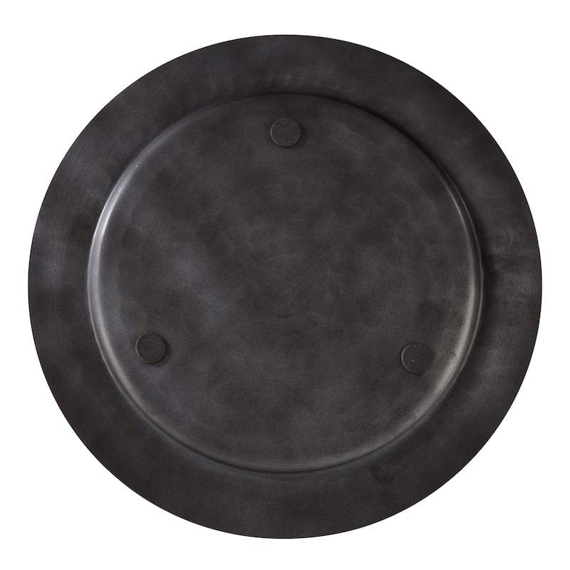 Aluminum Charger Plates With Hammered Design (Set of 4)