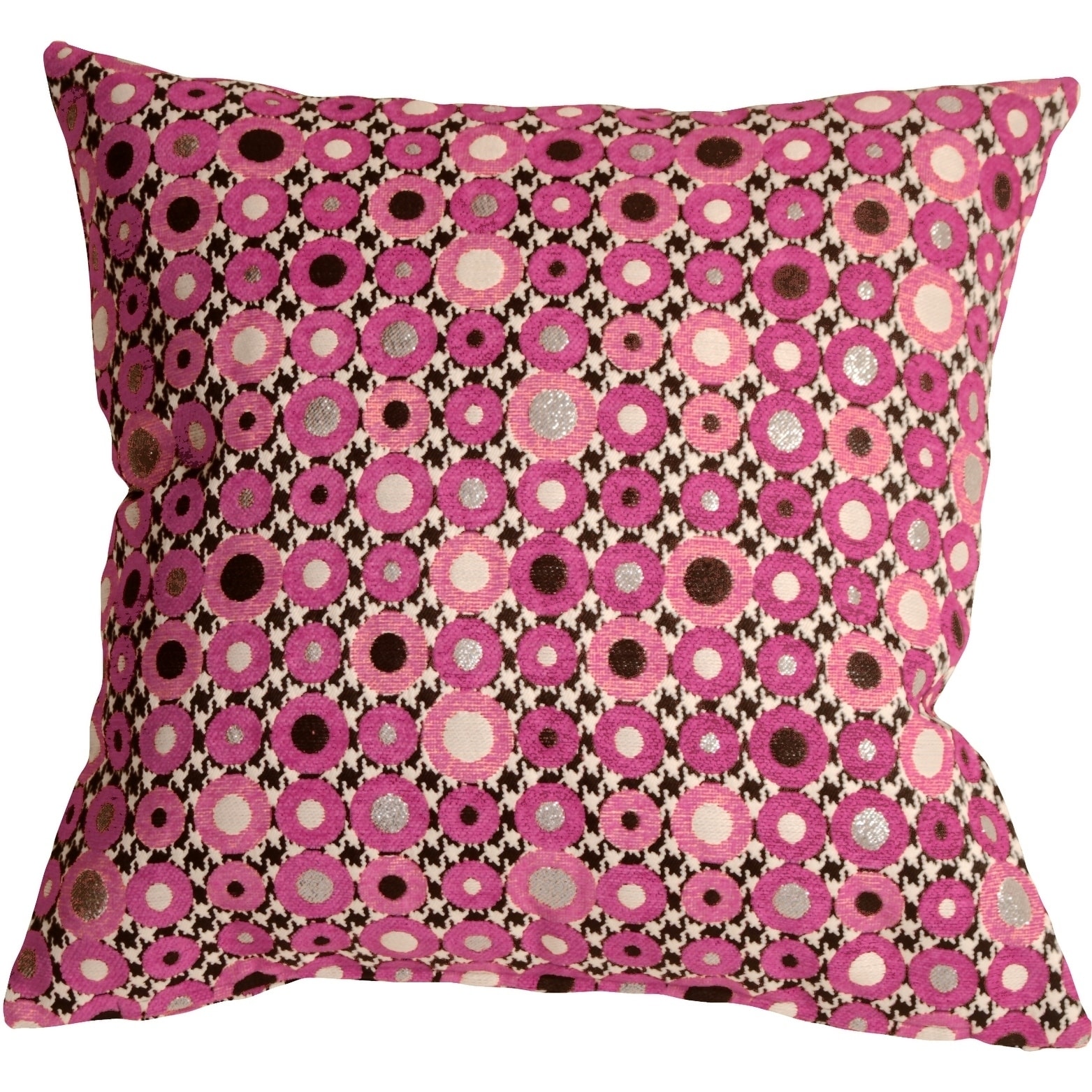 Houndstooth throw outlet pillows