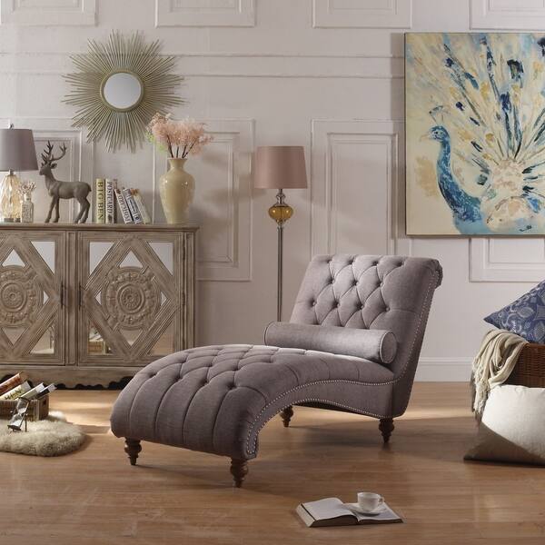 Rosevera Jacinto Tufted Chaise Lounge Chair On Sale Overstock 22884771