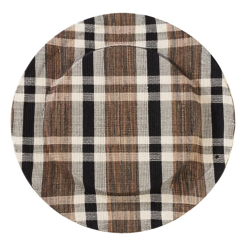 Water Hyacinth Woven Plaid Chargers (Set of 4)