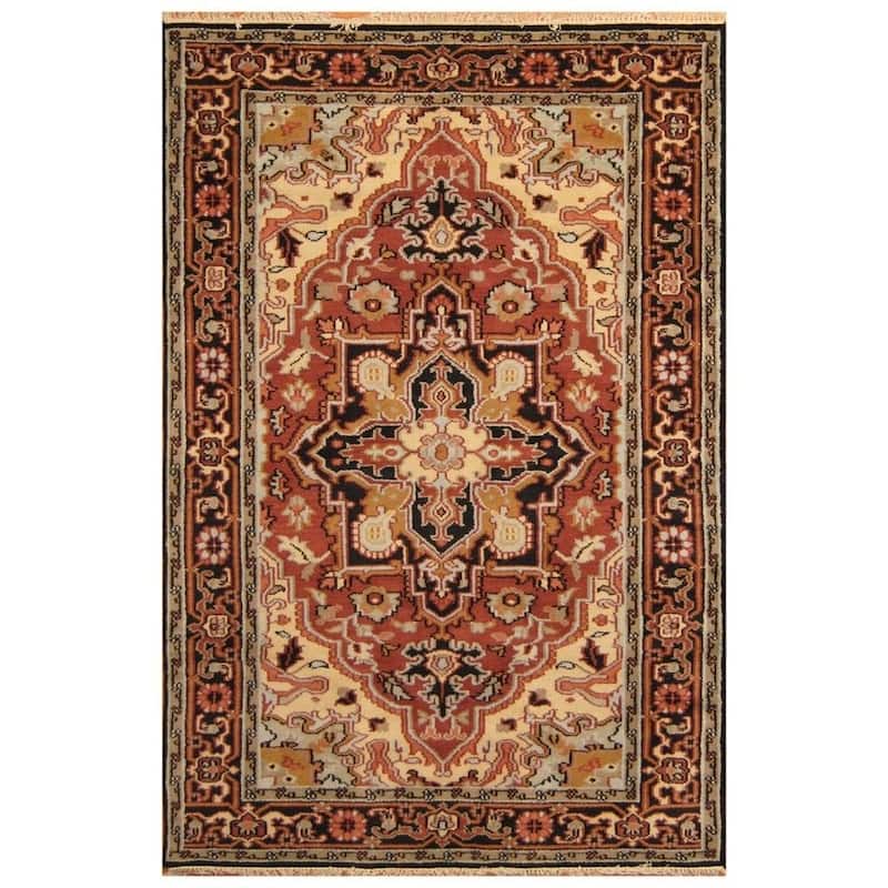 HERAT ORIENTAL Handmade Serapi Wool Rug - 4' x 6'