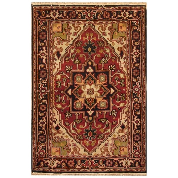 Handmade Serapi Wool Rug (India) - 4' x 6'