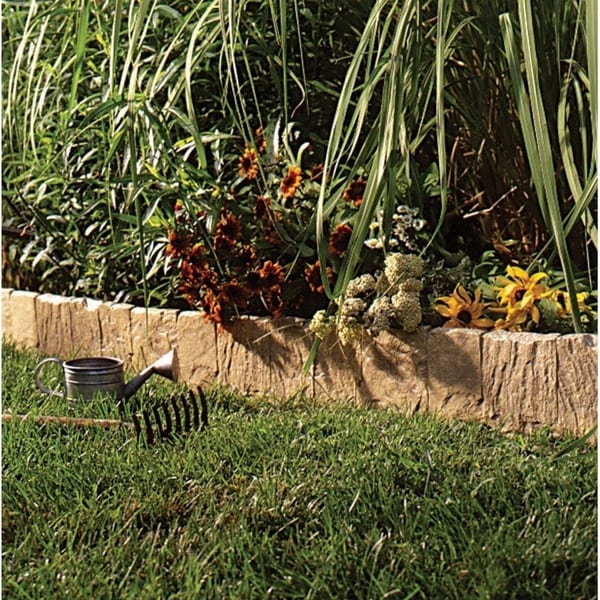 Suncast 6 5 In H X 9 Ft L Lawn Edging Tan Resin Free L Lawn Edging Tan Resin Free Shipping On Orders Over 45 22884910