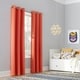 preview thumbnail 63 of 63, Sun Zero Riley Kids Bedroom Blackout Grommet 1-Piece Curtain Panel, Single Panel 40x63 - Orange