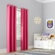 preview thumbnail 64 of 63, Sun Zero Riley Kids Bedroom Blackout Grommet 1-Piece Curtain Panel, Single Panel 40x63 - Pink