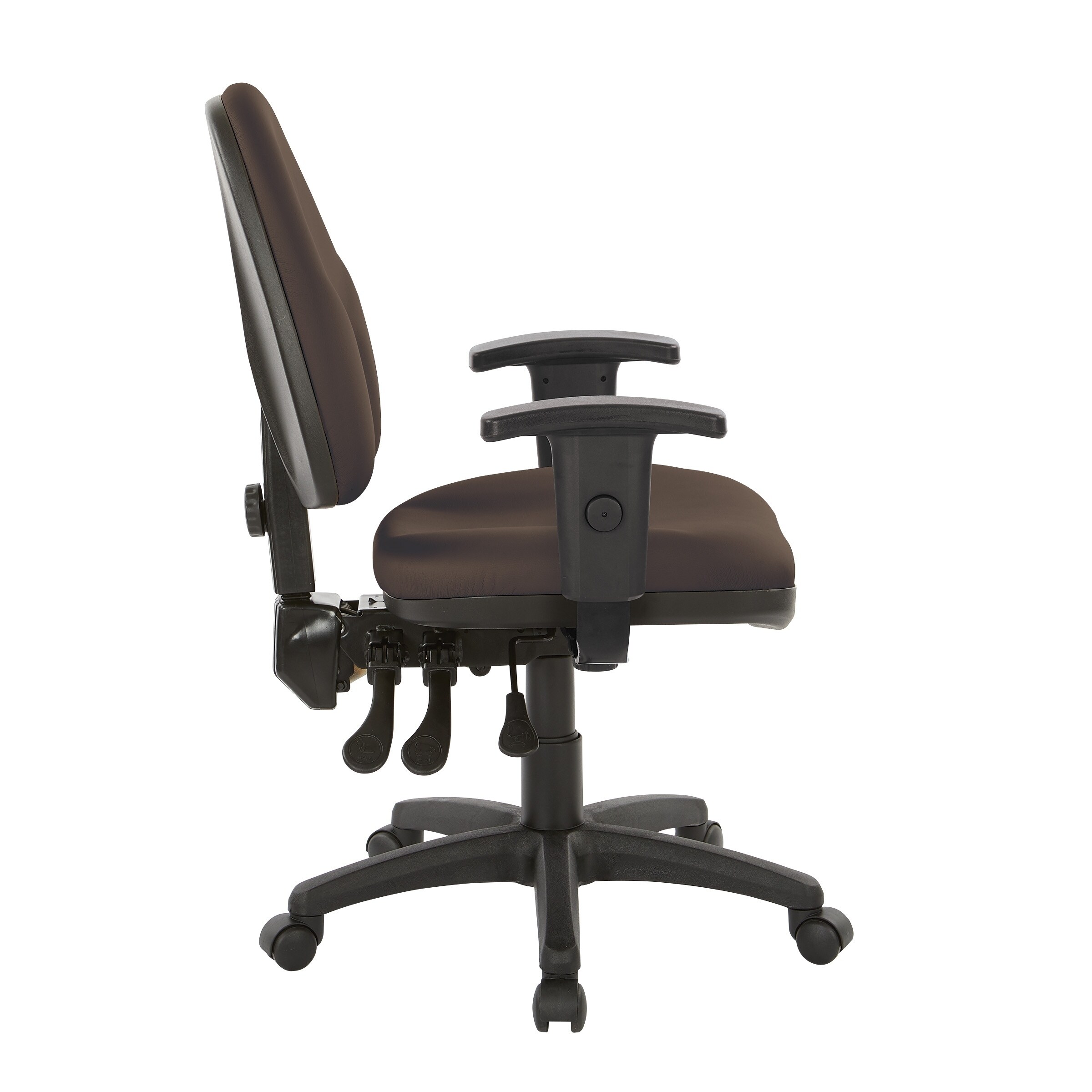 Office Star Work Smart Dual-Function Fabric Mid-Back Task Chair