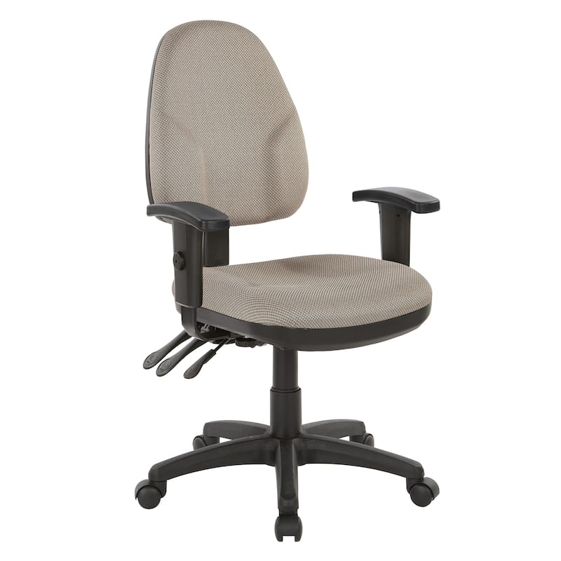 Dual Function Ergonomic Chair with Adjustable Back Height - diamond gold