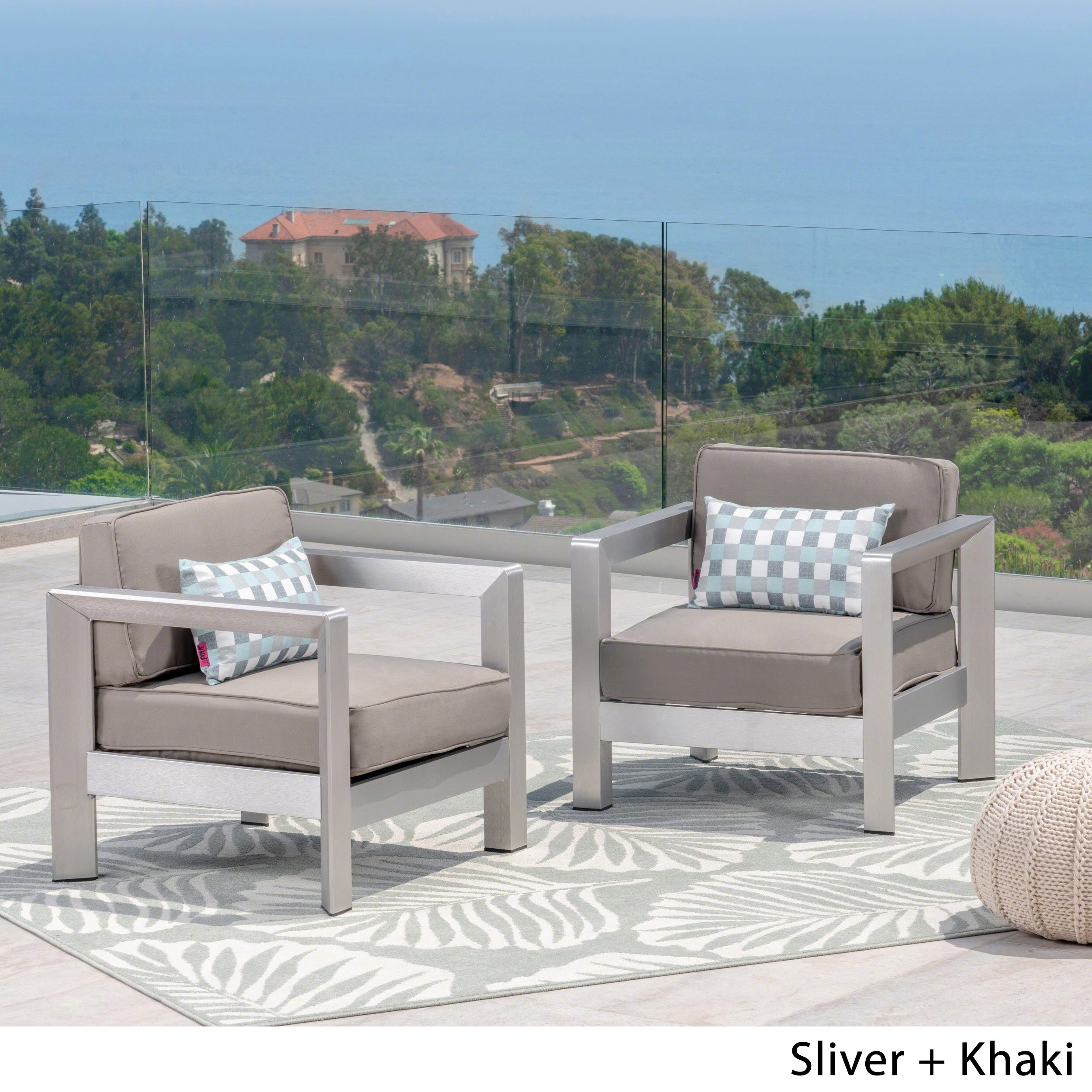 outdoor aluminum club chairs