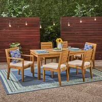 Buy Black Friday Wood Outdoor Dining Sets Online At Overstock Our Best Patio Furniture Deals