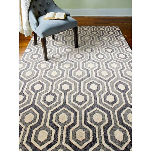 Westerly Blue Hand Tufted Contemporary Area. Opens flyout.