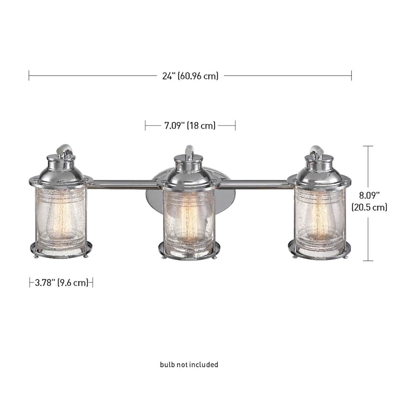 Copper Grove Cherkasy 3-light Chrome Vanity