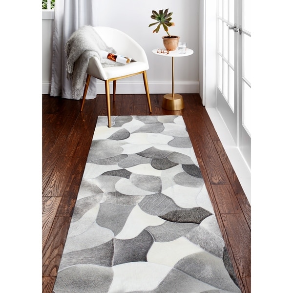 Grayson Cowhide Area Rug - 2'6" x 8' Runner