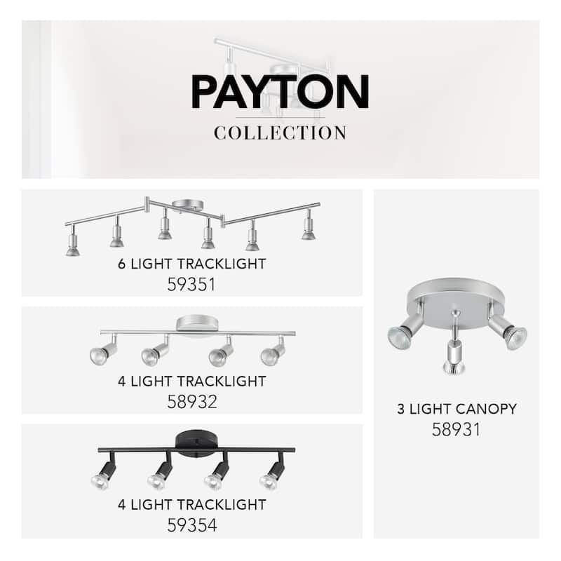 Payton 4-Light Matte Silver Track Lighting Kit