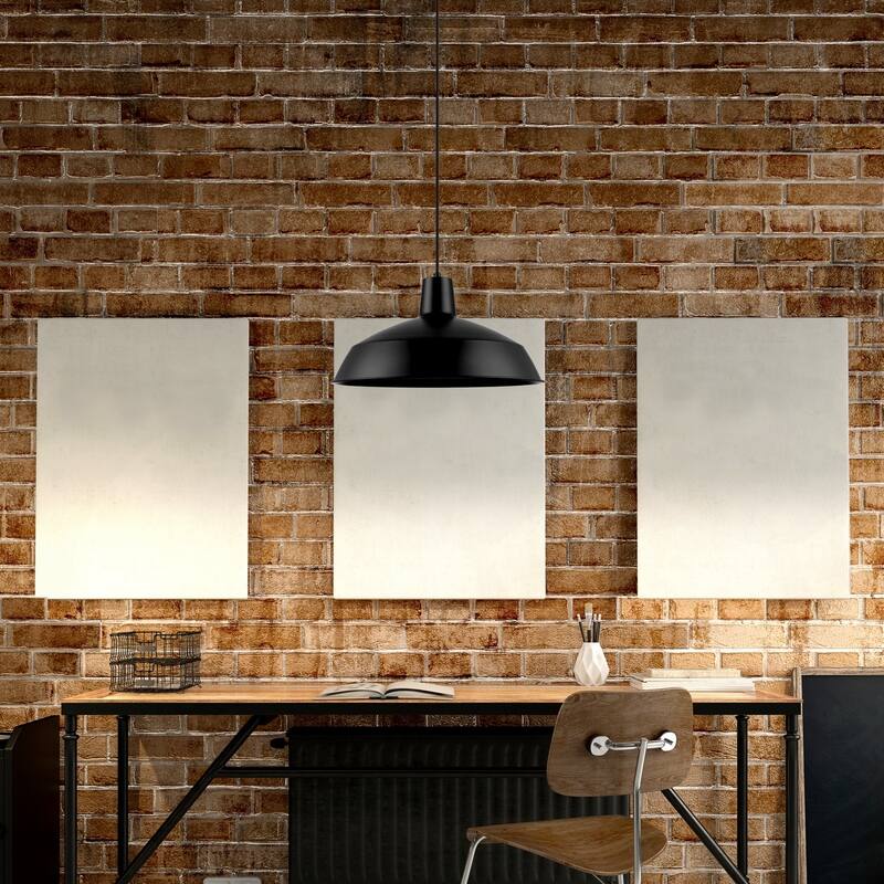 Barnyard 1-Light Industrial Warehouse Matte Black Pendant