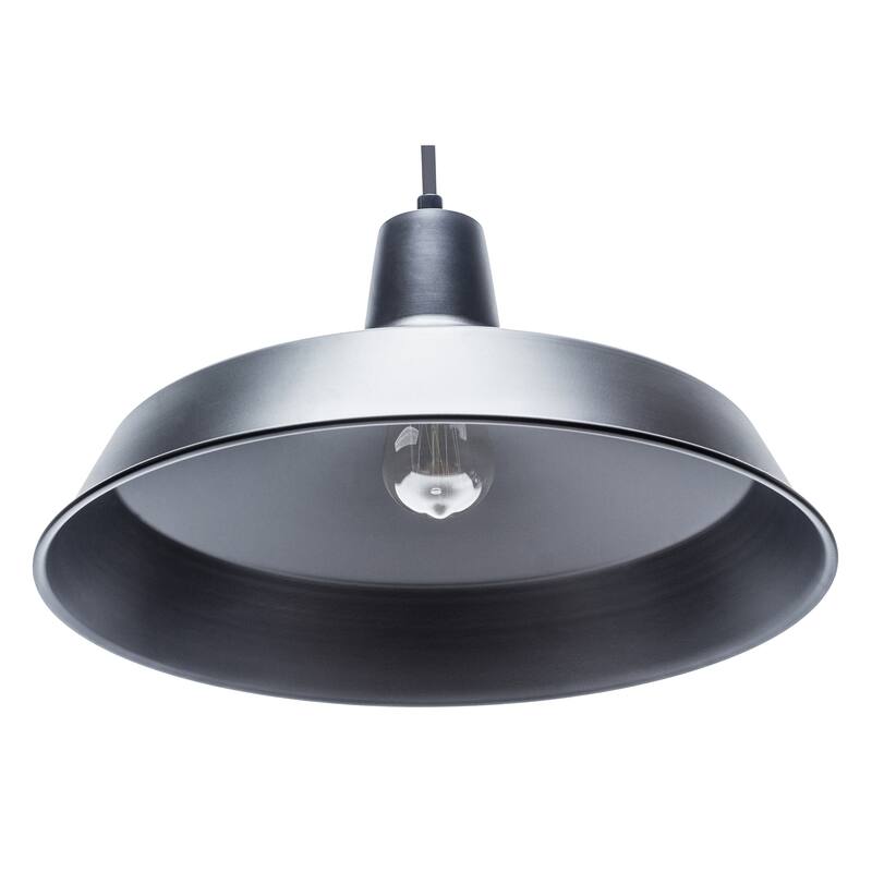 Barnyard 1-Light Industrial Warehouse Matte Black Pendant