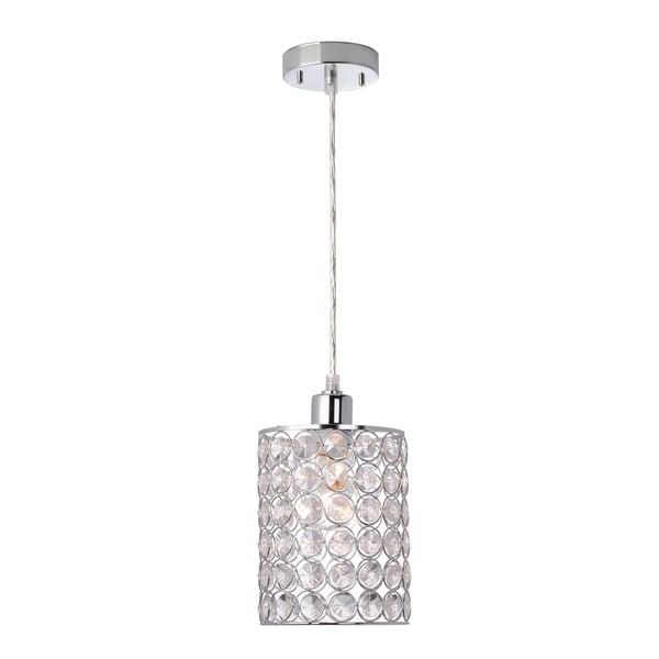 Trenton 1-Light Mini Pendant, Caged Crystal Shade. Opens flyout.