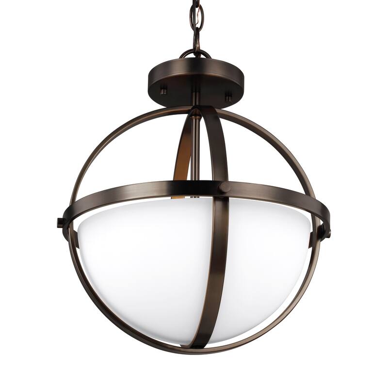 Alturas Brushed Oil Rubbed Bronze Semi-Flush Convertible Pendant