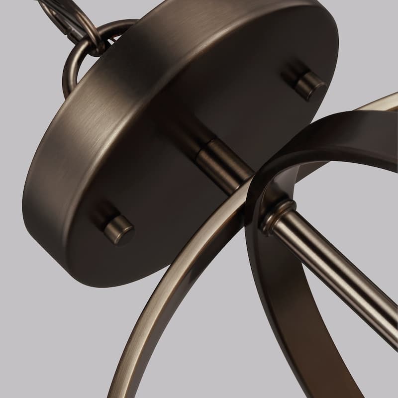 Alturas Brushed Oil Rubbed Bronze Semi-Flush Convertible Pendant