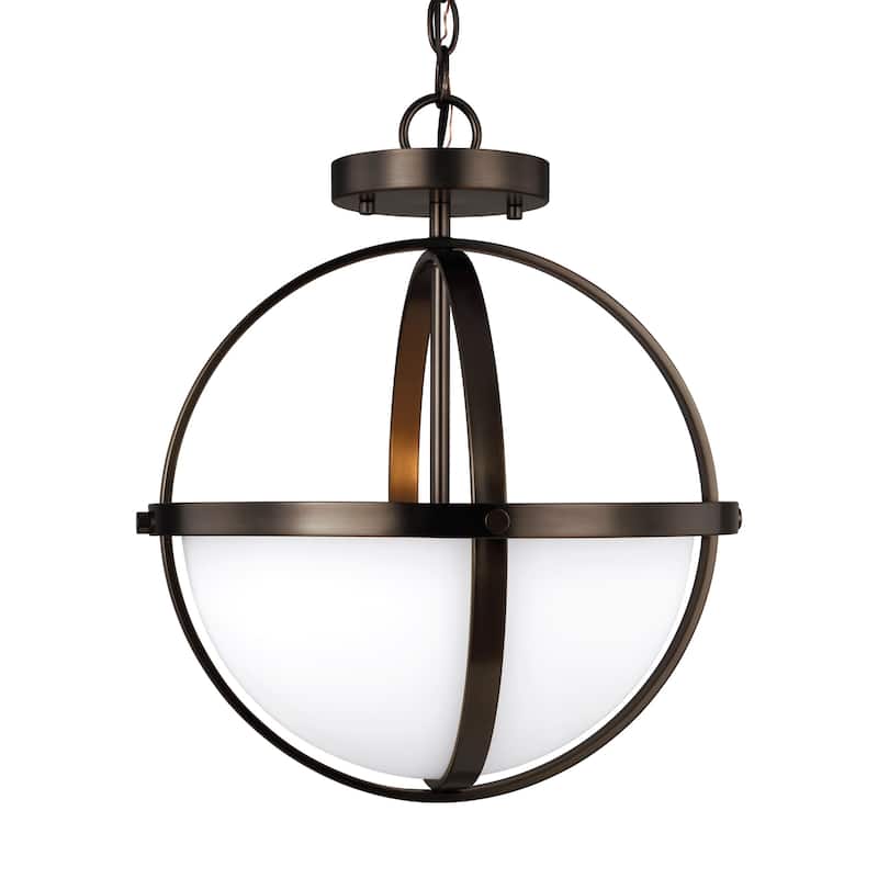 Alturas Brushed Oil Rubbed Bronze Semi-Flush Convertible Pendant