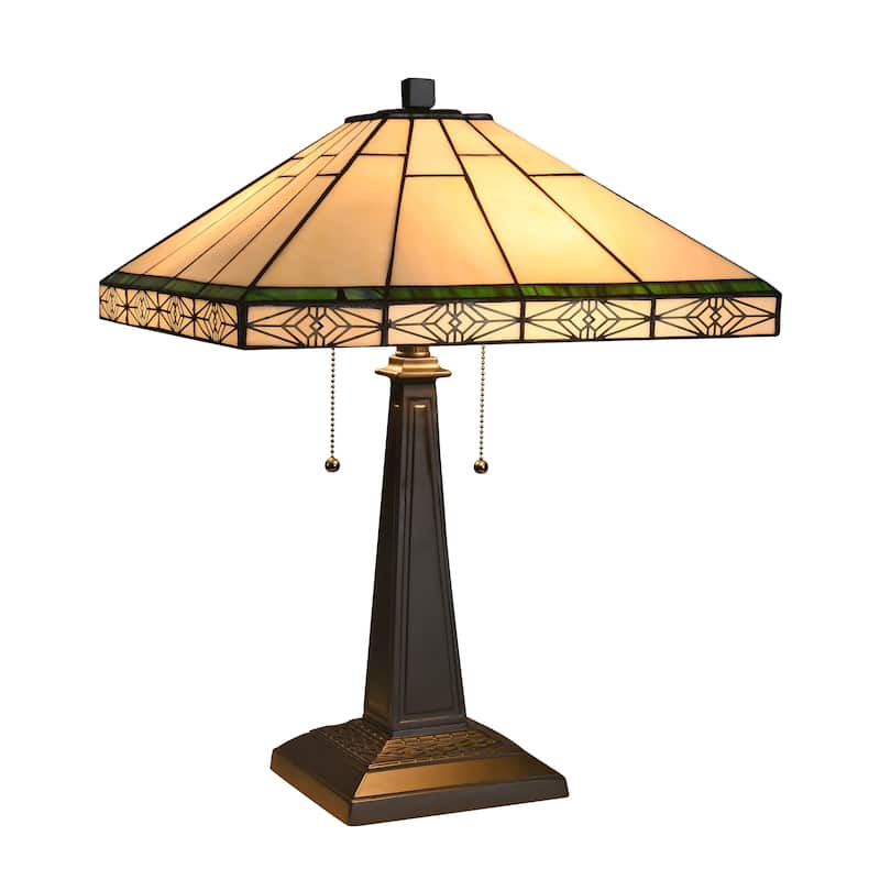 Tiffany Mission Design 2-light Blackish Bronze Table Lamp