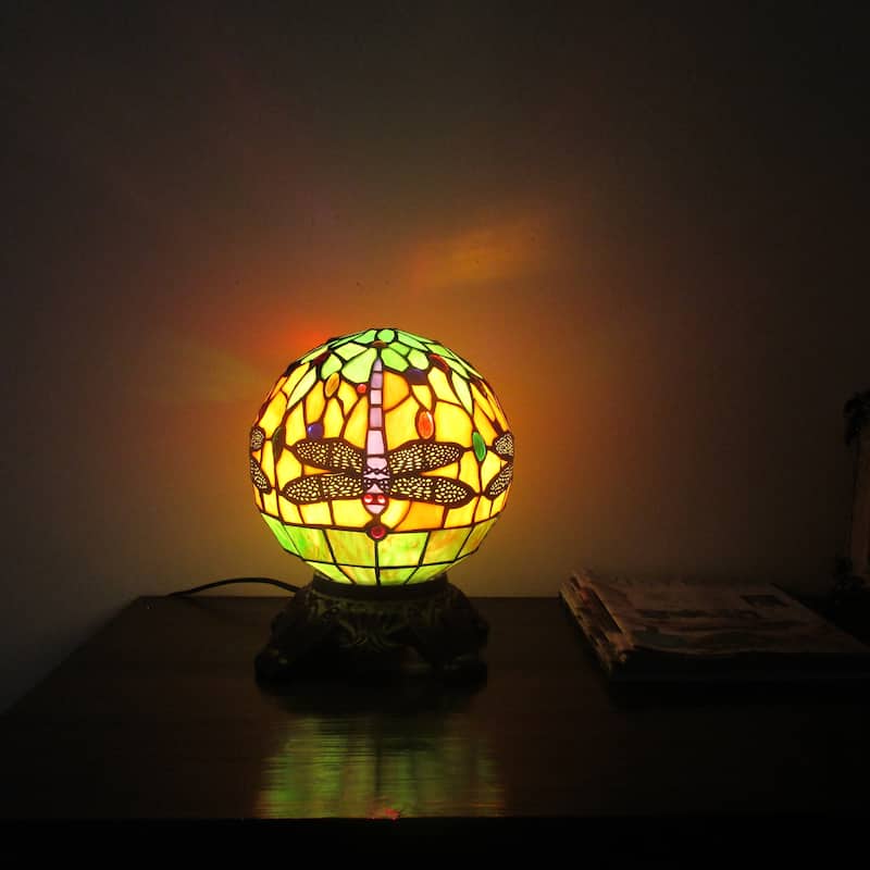 Tiffany Style Dragonfly 1-light Dark Bronze Table Lamp