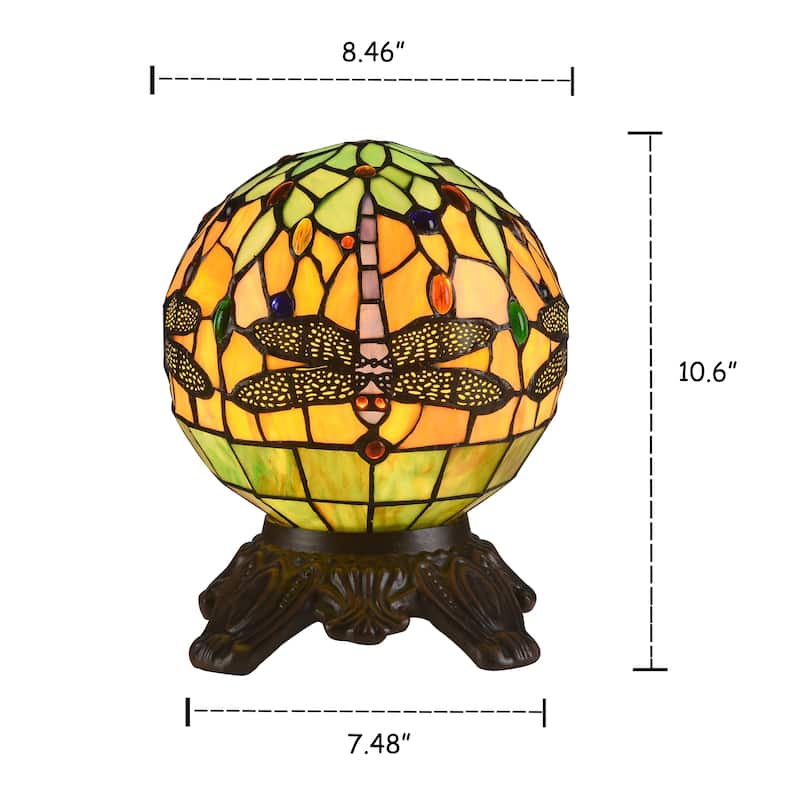 Tiffany Style Dragonfly 1-light Dark Bronze Table Lamp