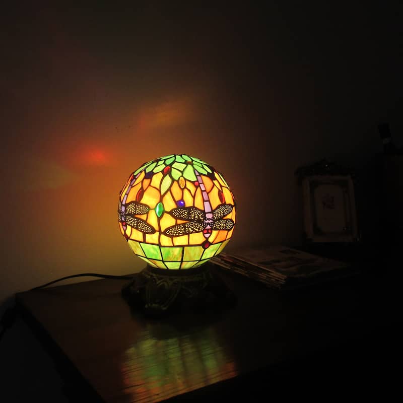 Tiffany Style Dragonfly 1-light Dark Bronze Table Lamp