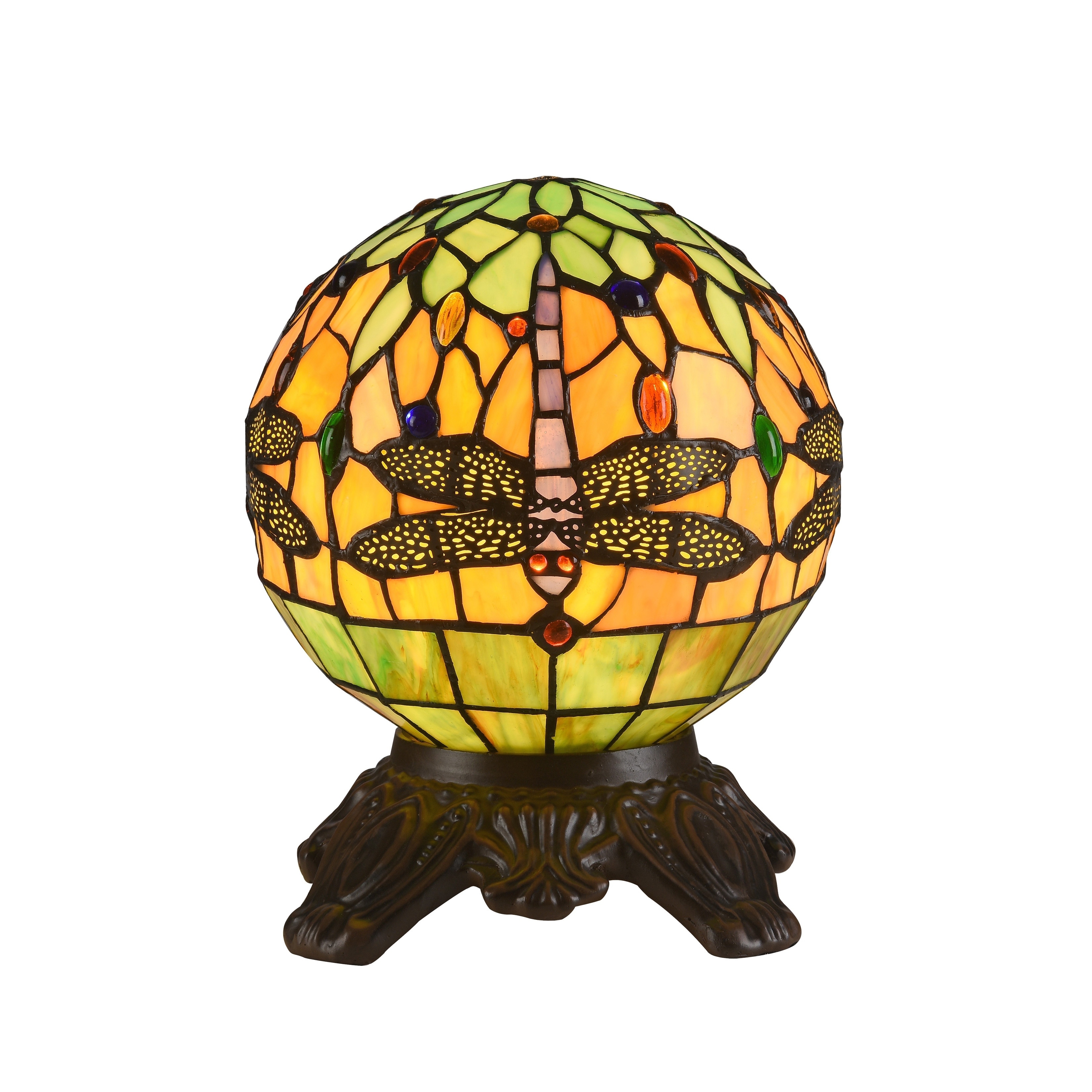 Tiffany Style Dragonfly 1-light Dark Bronze Table Lamp