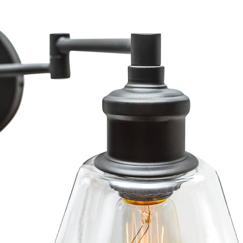 Carbon Loft 1-light Dark Bronze Plug-In or Hardwire Wall Sconce