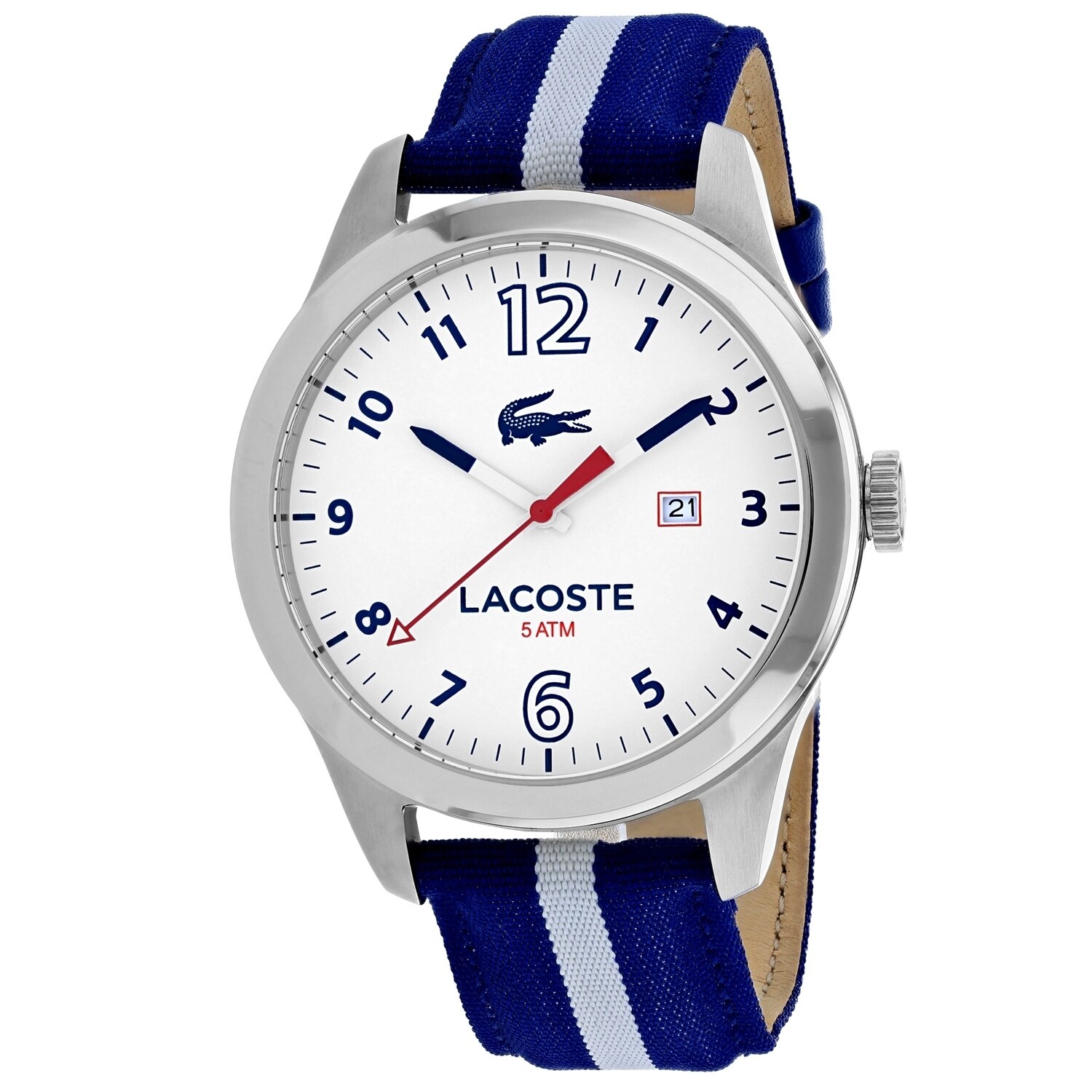 lacoste all stainless steel water resistant 5 atm