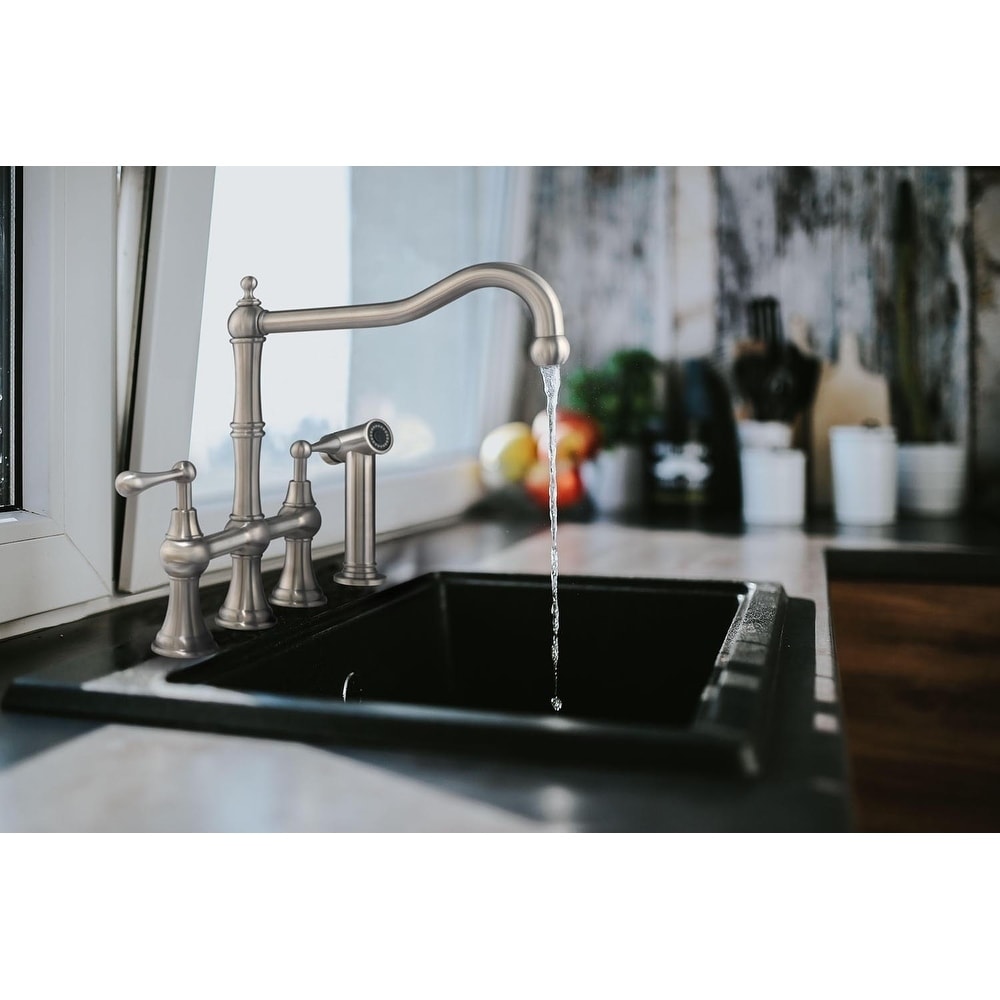 Shop Whitehaus Collection Waterhaus Stainless Steel Faucet Set