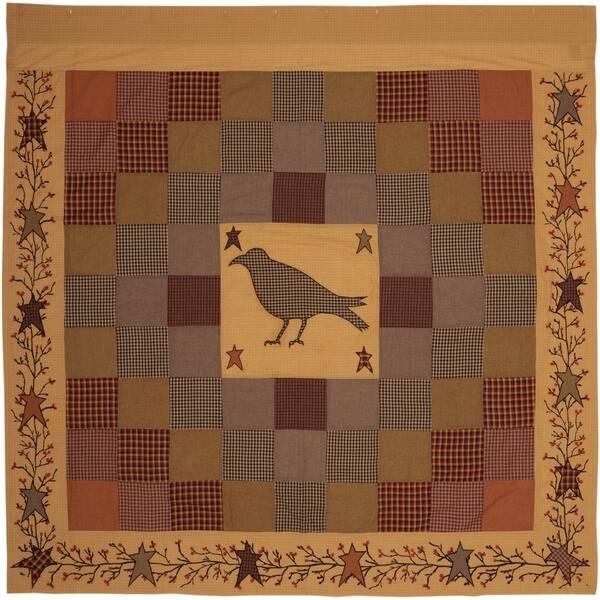 Shop Red Primitive Bath Vhc Heritage Farms Crow Shower Curtain Rod