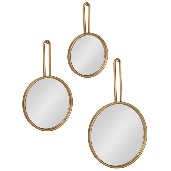 Shop Kate And Laurel Varela 3 Piece Decorative Metal Wall Mirror