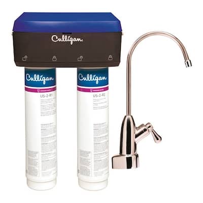 Culligan Stage 2 Under Sink Water Filtration System For Under Sink 0.5 gpm