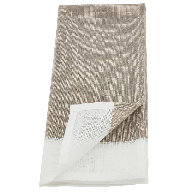 Banded Border Dinner Napkins (Set of 12)