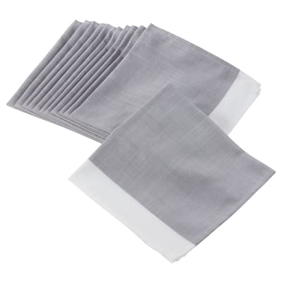 Banded Border Dinner Napkins (Set of 12)