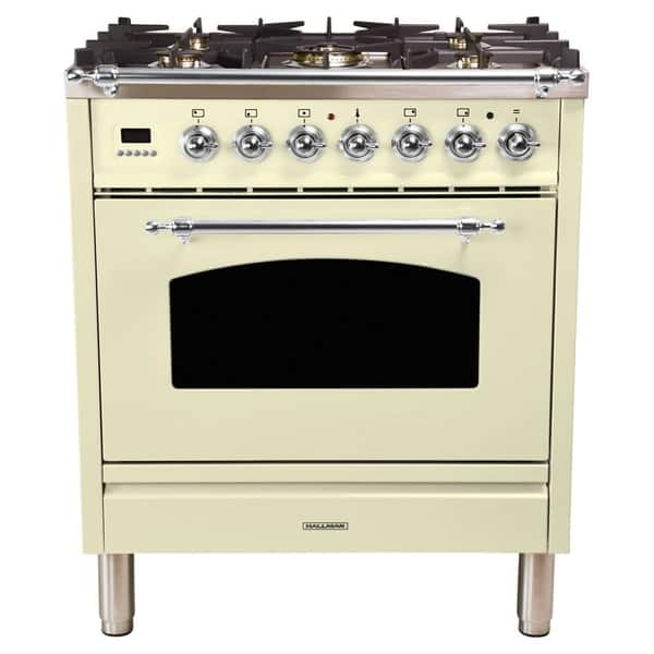 Hallman BOLD 48 IN, 8 Burner Freestanding Double Oven Gas Range