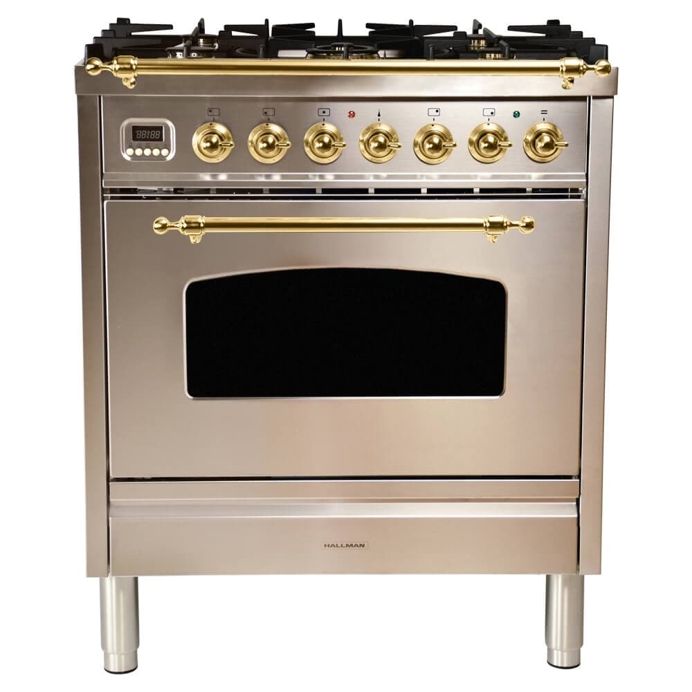 hallman 30 dual fuel range