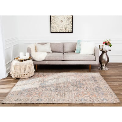 Jani Davia Distressed Beige Jute-blend Rug