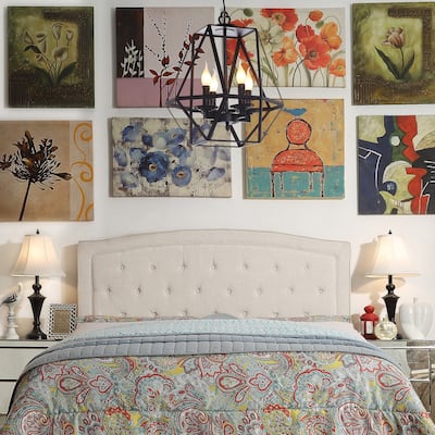 ROSEVERA Celine Upholstered Panel Headboard, Twin size