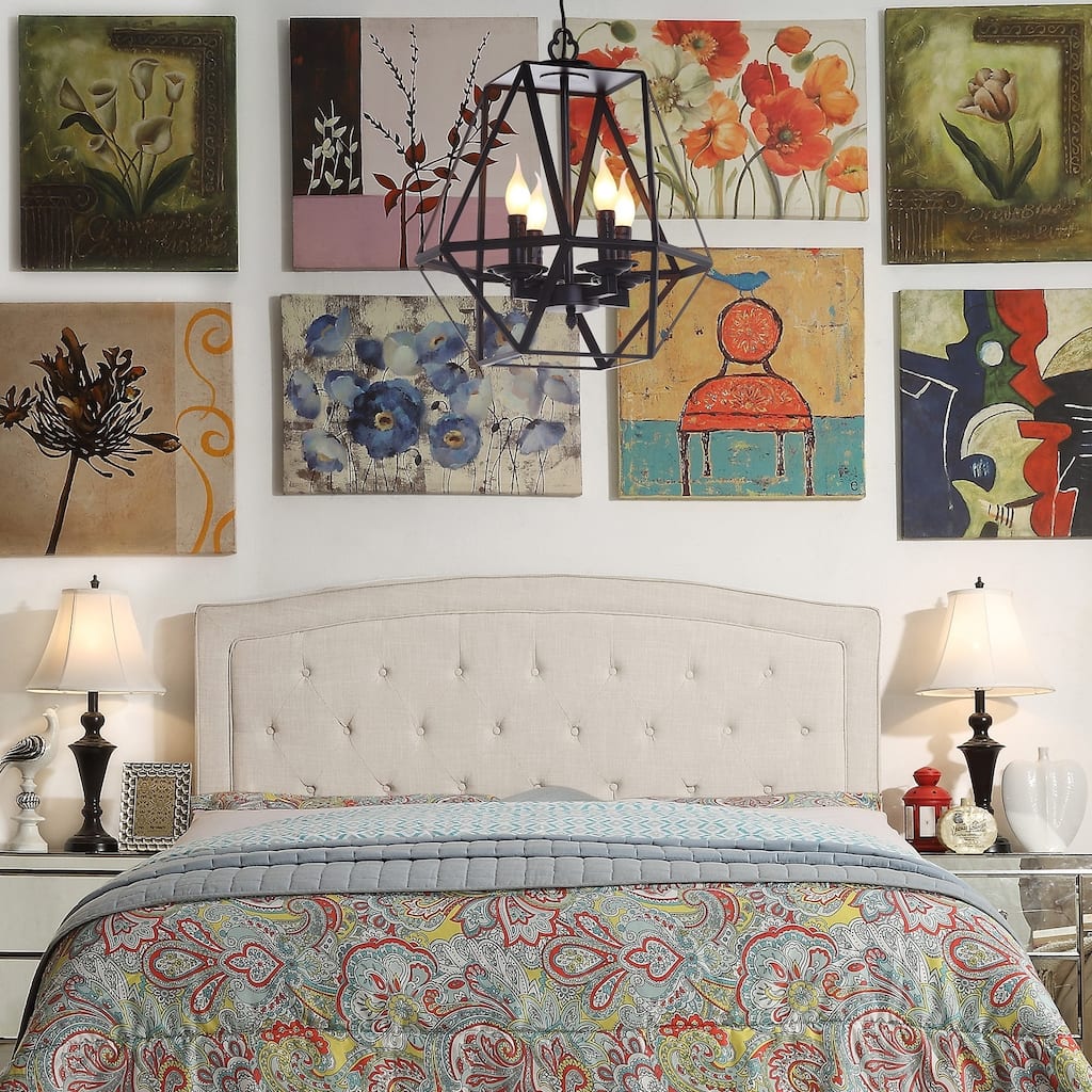 ROSEVERA Celine Upholstered Panel Headboard, Twin size
