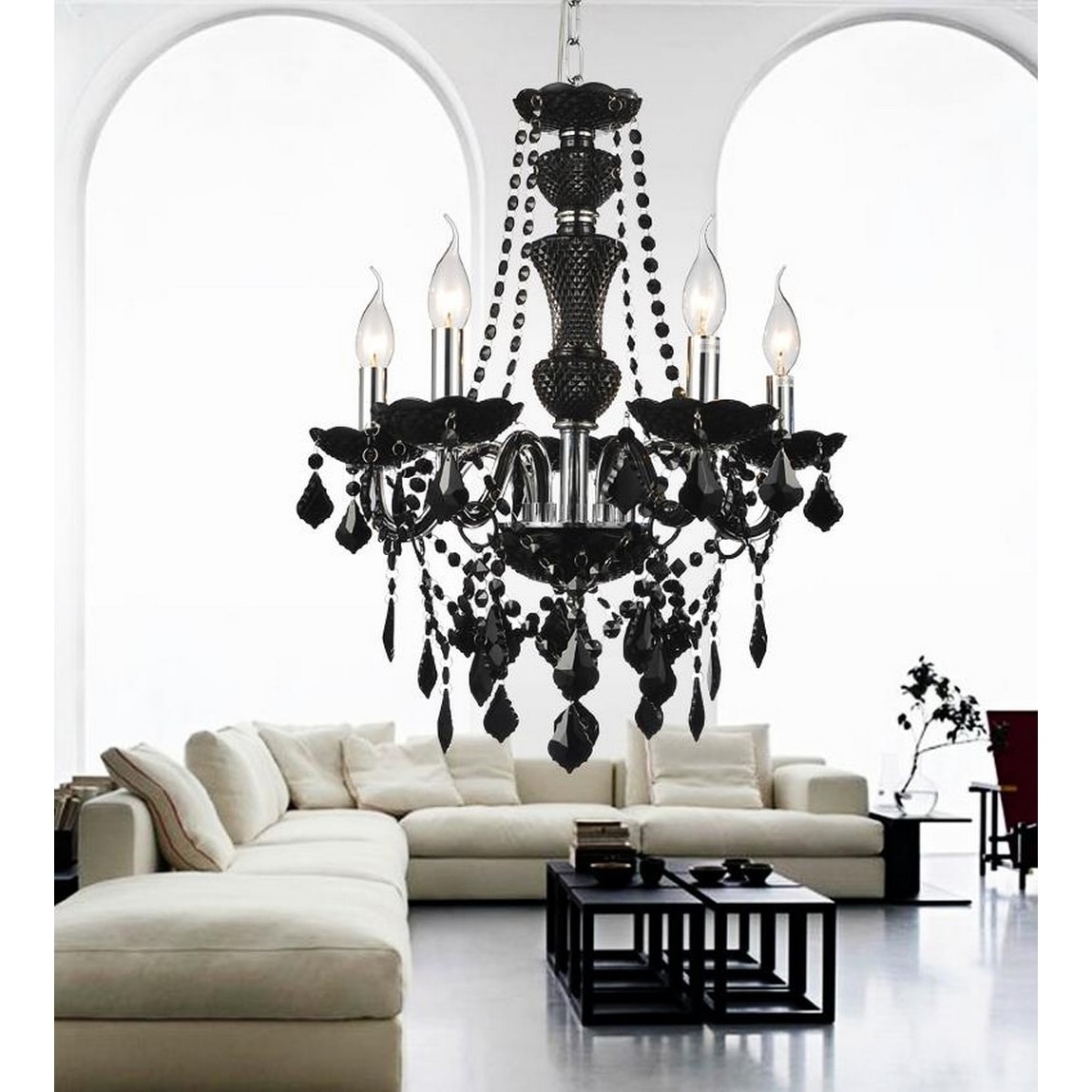 5 Light Chandelier with Chrome Finish - Chandeliers For Bedrooms by Overstock.com