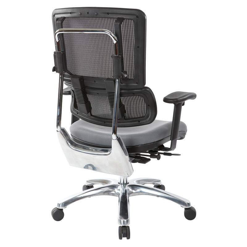 Breathable Mesh Chair with Custom Fabric Seat