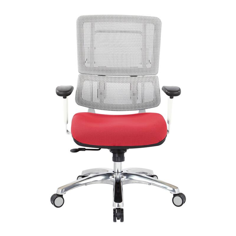 Breathable Mesh Chair with Custom Fabric Seat