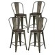 Edgemod Trattoria 24" High Back Counter Stool (Set of 4) - Thumbnail 9